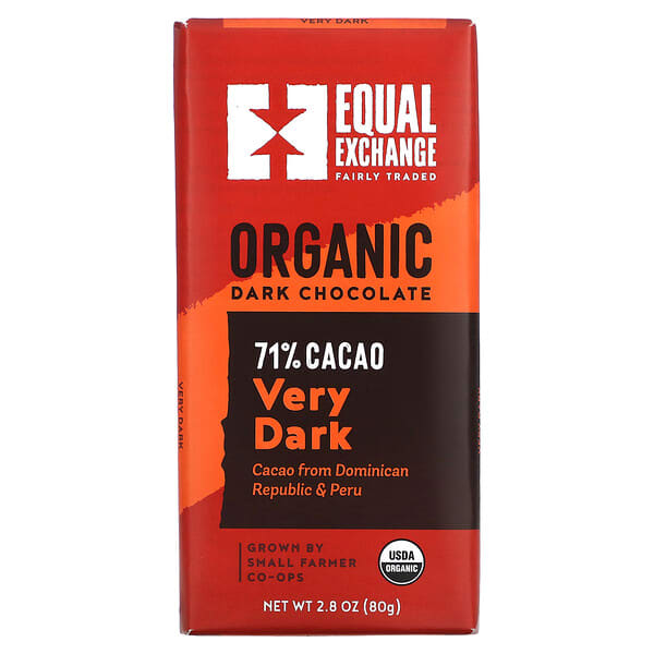 Equal Exchange, オーガニックダークチョコレート、ベリーダーク、80g（2.8オンス）