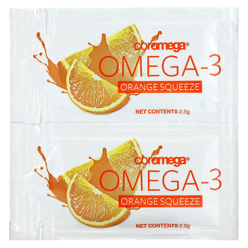 Omega 3 Orange Squeeze 120 Packets 2.5 g Each