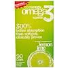 Omega3 Squeeze, Lemon Lime Flavor, 90 Squeeze Packets, (2.5 g) Each