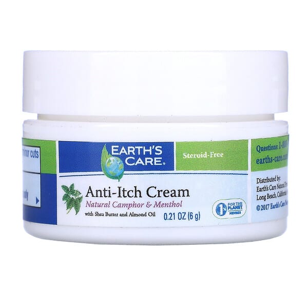 Earth's Care, AntiItch Cream, with Shea Butter and Almond Oil, 0.21 oz
