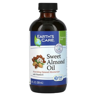 Earth's Care, 甜杏仁油，8 液量盎司（236 毫升）