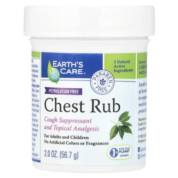 Earth's Care, 가슴 문지름, 56.7g(2oz)