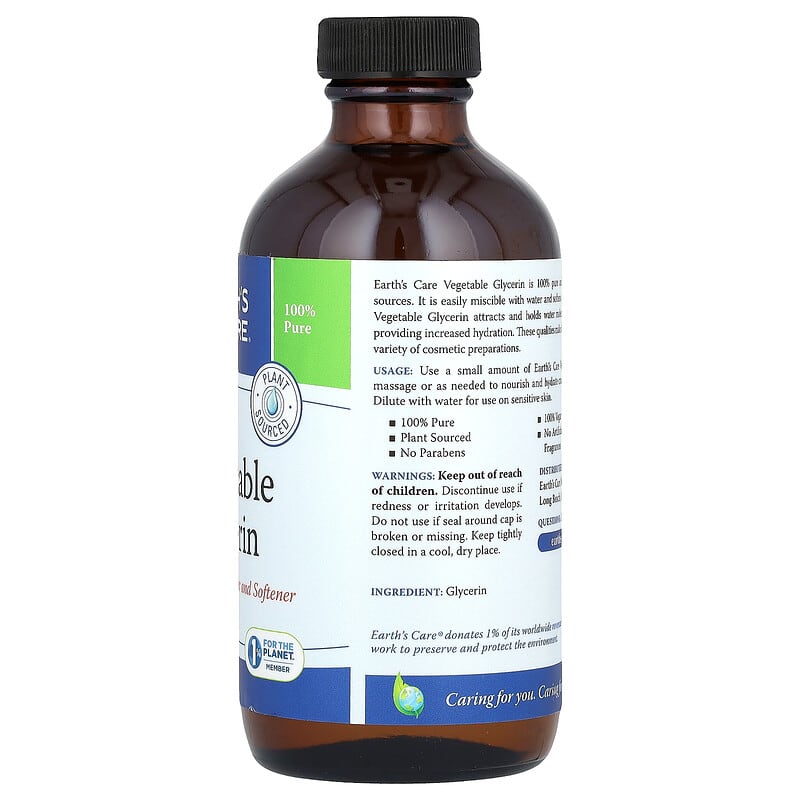 Glicerina vegetal`` 236 ml (8 oz. Líq.)