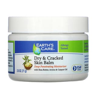 Earth's Care‏, Dry & Cracked Skin Balm, with Shea Butter, Arnica & Cajeput Oil, 2.5 oz (71 g)