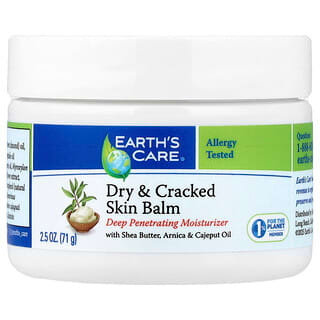 Earth's Care, Bálsamo para piel seca y agrietada, con manteca de karité, aceite de árnica y cajeput, 71 g (2,5 oz)