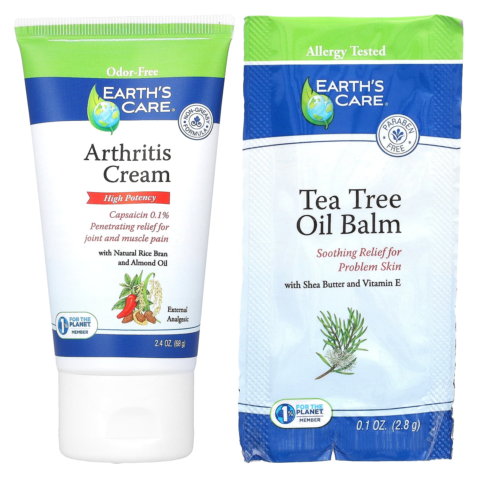 Earth's Care, Arthritis Cream, High Potency, 2.4 oz (68 g)