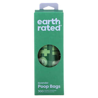 Earth Rated, Sacos de lixo para cães, lavanda, 300 sacos