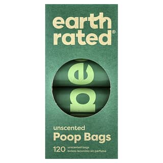 Earth Rated, Dog Poo Bags, Unscented, 120 Bags