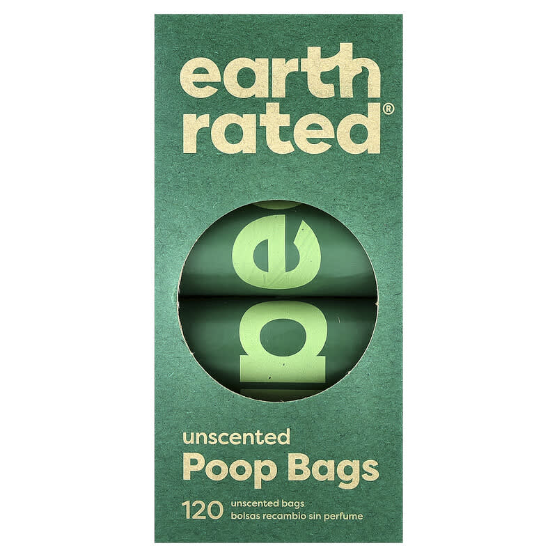 Dog Poop Bags, Unscented, 120 Bags