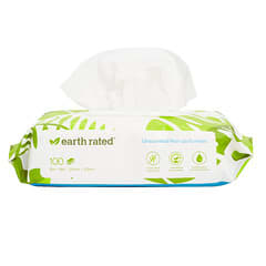 Earth Rated, Dog Wipes, Unscented, 100 Wipes