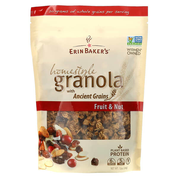 Erin Baker's, Homestyle Granola with Ancient Grains, Fruit & Nut, 12 oz ...