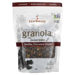 Erin Baker's, Granola maison aux céréales anciennes, Double pépite de chocolat, 340 g