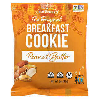 Erin Baker's, The Original Breakfast Cookie, арахисовая паста, 85 г (3 унции)