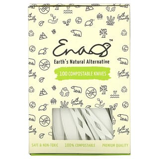 Earth's Natural Alternative, Compostable Knives, 100 Pack
