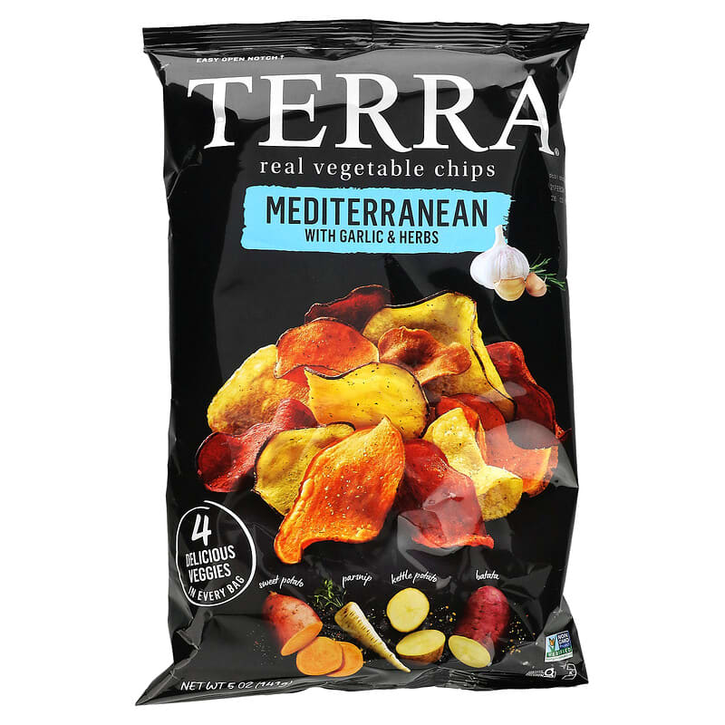 Real Vegetable Chips, Mediterranean With Garlic Herbs, oz (141 g)