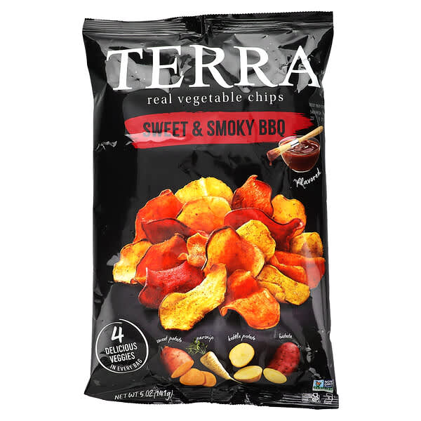 Terra, 真正蔬菜片，甜煙燻燒烤，5 盎司（141 克）
