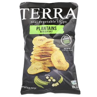 Terra, 천연 베지 칩, 플랜테인, 천일염, 141g(5oz)