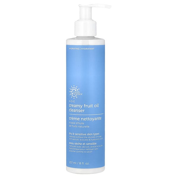 Earth Science, ADE 크리미 과일 오일 클렌저, 건성 및 민감성 피부용, 237ml(8fl oz)