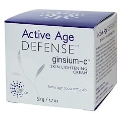 Earth Science, Active Age Defense, Ginsium-C, Skin Lightening Cream, 1.7 oz (50 g) (Discontinued Item) 