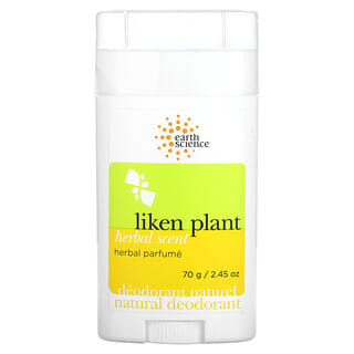 Earth Science, Desodorante natural, Liken Plant, A base de hierbas`` 70 g (2,45 oz)