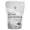 Organic Whole Brown Flax Seeds, 16 oz (453 g)