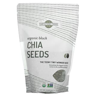 إيرثتون فوودز‏, Organic Black Chia Seeds, 16 oz (453 g)