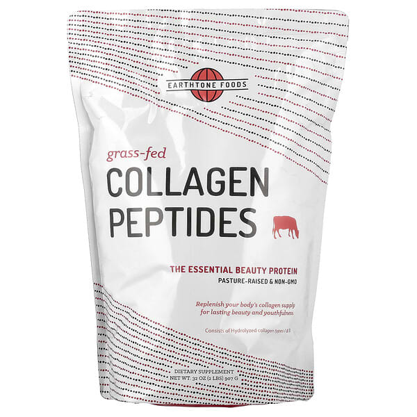Earthtone Foods, Grass Fed Collagen Peptides, 32 oz (907 g) — product photo 1