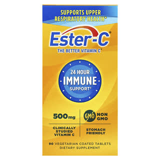 EsterC, 24 Hour Immune Support, 1,000 mg, 90 Vegetarian Coated Tablets (500 mg per Tablet)