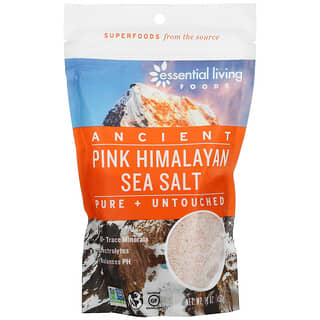 Essential Living Foods, Древняя розовая гималайская морская соль, 453 г (16 унций)