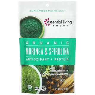 Essential Living Foods, Organic Moringa & Spirulina, 6 oz (170 g)