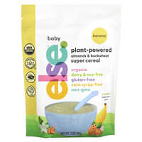Else, Baby, Plant-Powered Almonds & Buckwheat Super Cereal, 6+ Months, Banana, 7 oz (198 g)