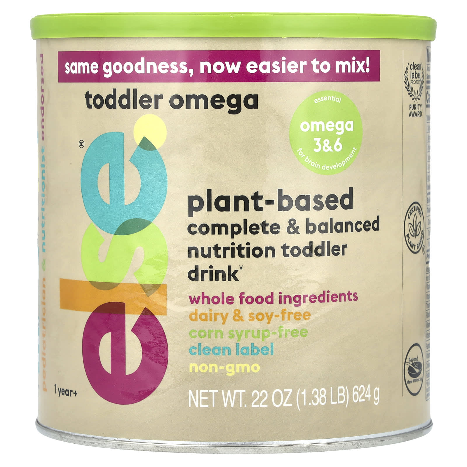 Else, Toddler Omega, Plant-Based Complete & Balanced Nutrition, 12 ...