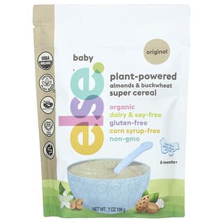 Else, Bebés, Supercereal de origen vegetal con almendras y alforfón, 6 meses en adelante, Original, 198 g (7 oz)