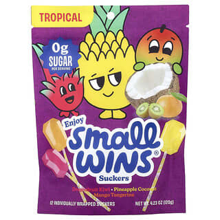 Enjoy Small Wins, Suckers, Fructe tropicale, 12 bucăți, 120 g