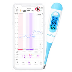 Easy@Home, Digitales Basalthermometer, 1 Thermometer