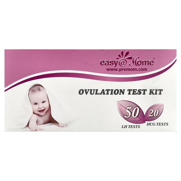 Easy@Home, 排卵檢檢測試劑盒，50 張 LH 檢測試紙、20 張 HCG 檢測試紙