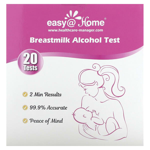 EasyHome, Breastmilk Alcohol Test, 20 Tests