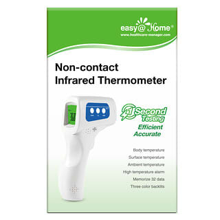 Easy@Home, Termómetro infrarrojo sin contacto`` 1 termómetro