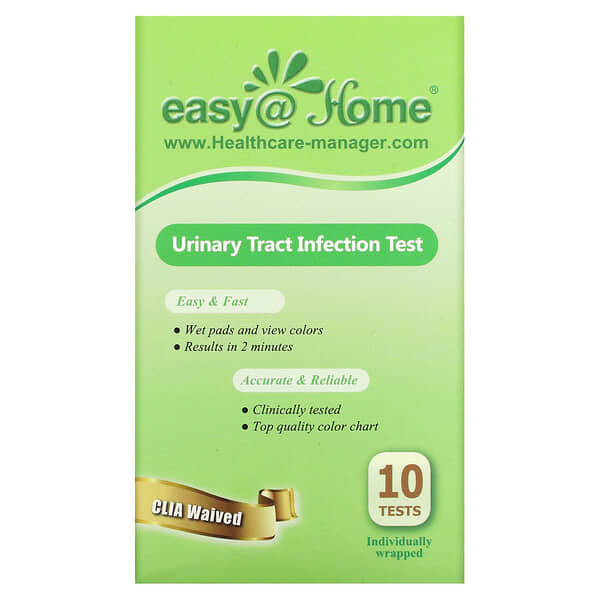 Easyhome Urinary Tract Infection Test 10 Individually Wrapped Tests 4114