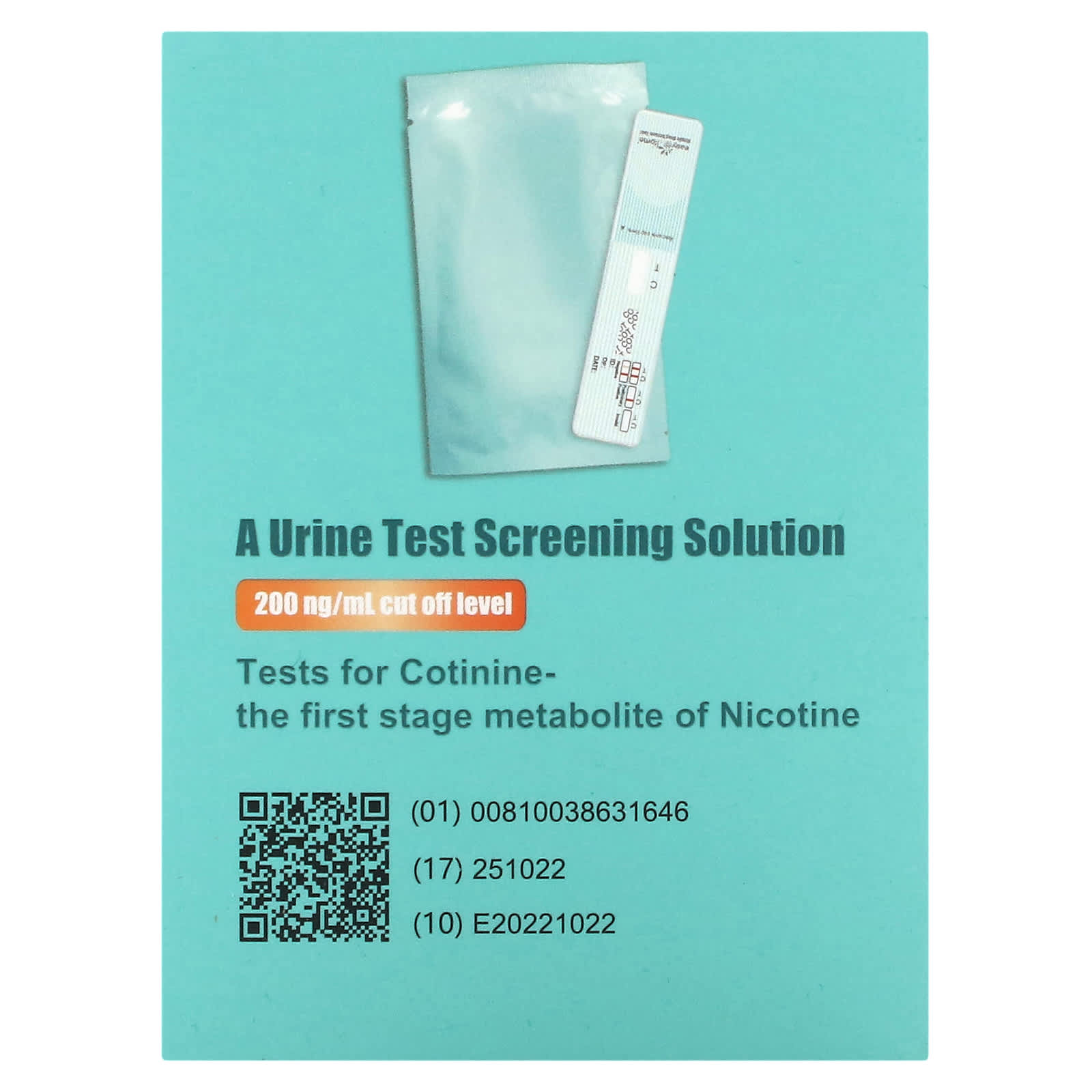 EasyHome, Cotinine Panel Dip Test, 10 Tests