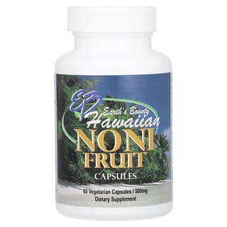 Earth's Bounty, Noni, Hawaïen, 500 mg, 60 capsules végétariennes