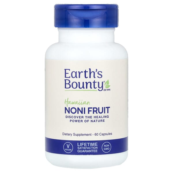Hawaiian Noni Fruit, 60 Capsules (500 mg per Capsule)