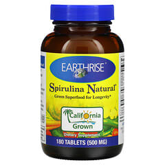 Earthrise, Spirulina Natural, 500 mg, 180 Comprimidos