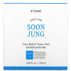 Etude, Soon Jung, Cica Releif Toner Pad, 4.39 fl oz (130 ml) (Discontinued Item) 