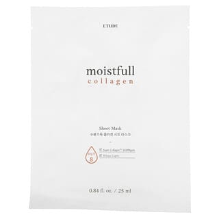 ETUDE, Moistfull Collagen, Máscara Facial de Beleza, 1 Unidade, 25 ml (0,84 fl oz)