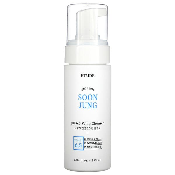 Etude, Soon Jung, pH 6.5 Whip Cleanser, 5.07 fl oz (150 ml)