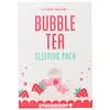 Bubble Tea Sleeping Pack, Strawberry, 3.5 oz (100 g)