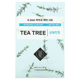 ETUDE, 0.2 Air Beauty Mask, Tea Tree, 1 Sheet, 0.67 fl. oz (20 ml)