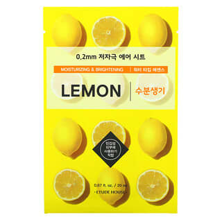 ETUDE, 0.2 Air Beauty Mask, Lemon, 1 Sheet, 0.67 fl oz (20 ml)