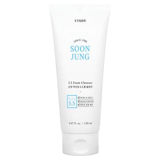 Etude, Soon Jung, 5.5 Foam Cleanser, 5.07 fl oz (150 ml)